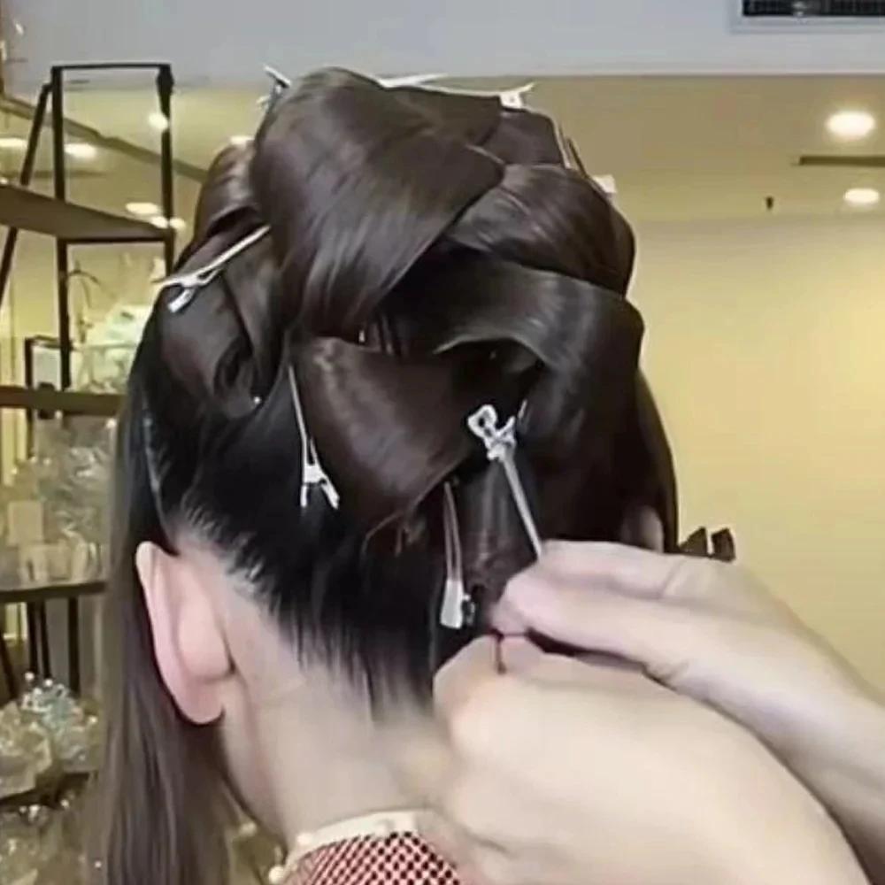 Pince à cheveux métallique argentée pour femmes, 30 pièces, pour usage quotidien, épingle à cheveux