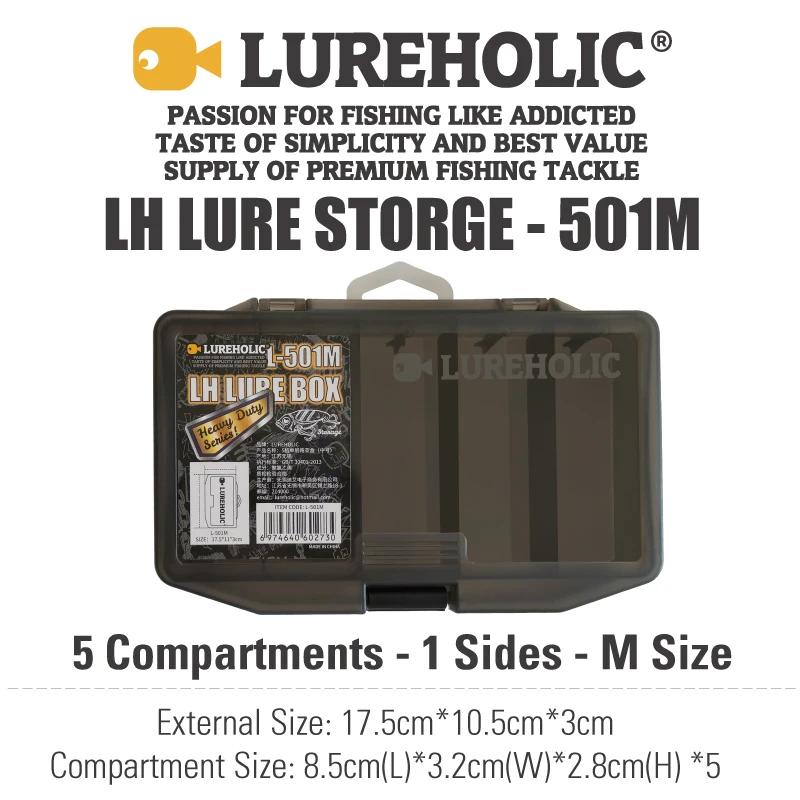 LUREHOLIC – boîte à leurres, matériel de pêche, stockage de leurres durs, ver souple, poids en tungs
