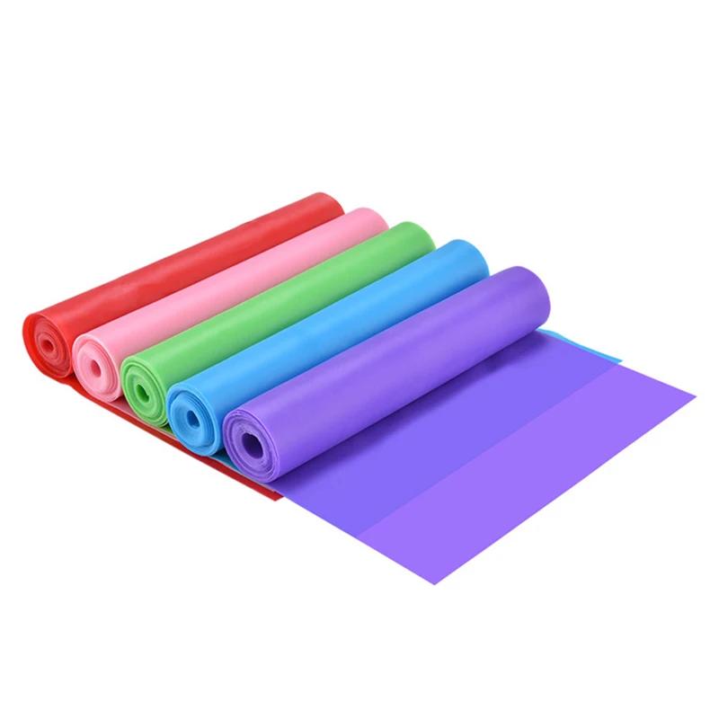 Bande de résistance élastique Yoga Pilates, bande d'entraînement physique 150cm, caoutchouc naturel 