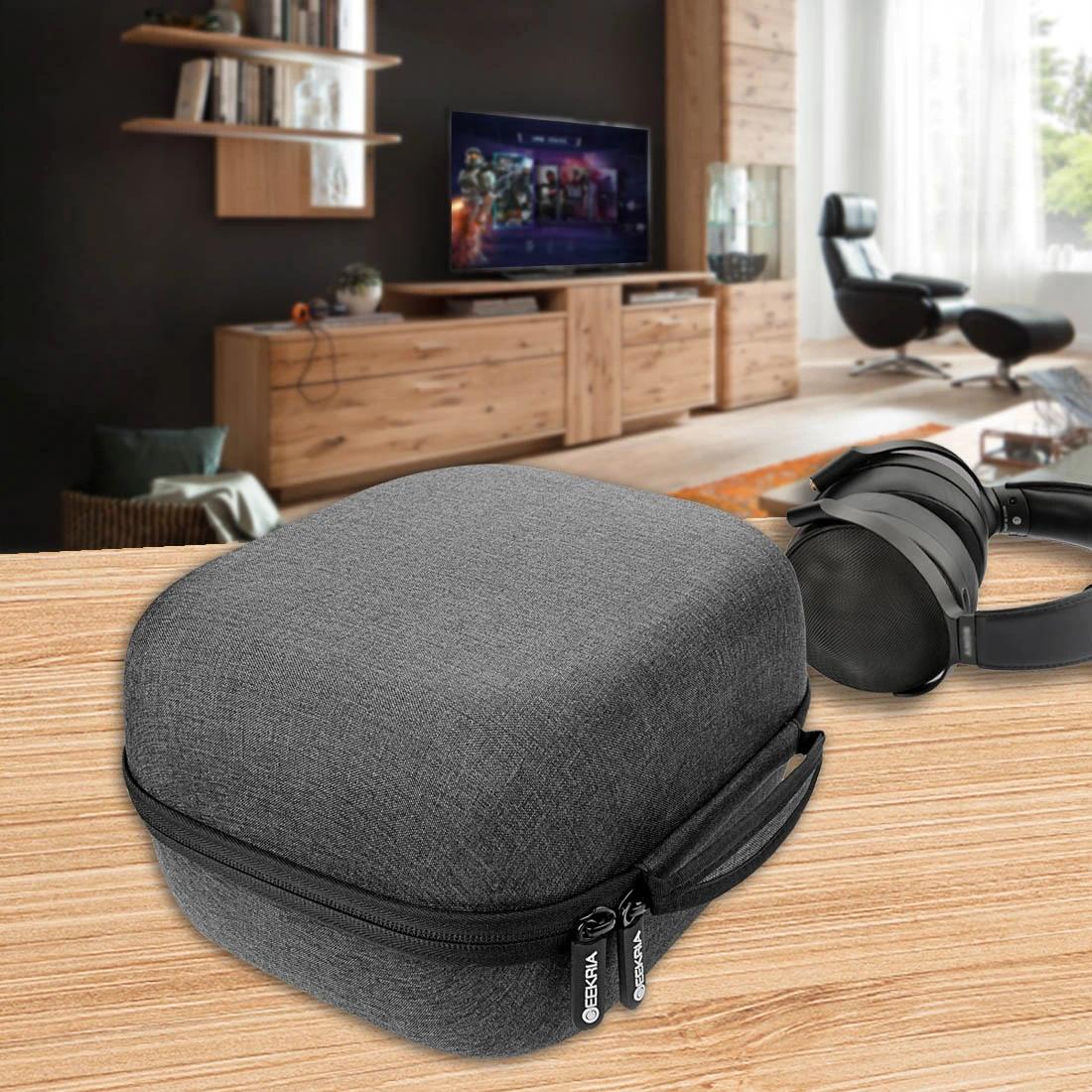 Étui pour casque Geekria pour casques supra-auriculaires de grande taille, compatible avec les casqu