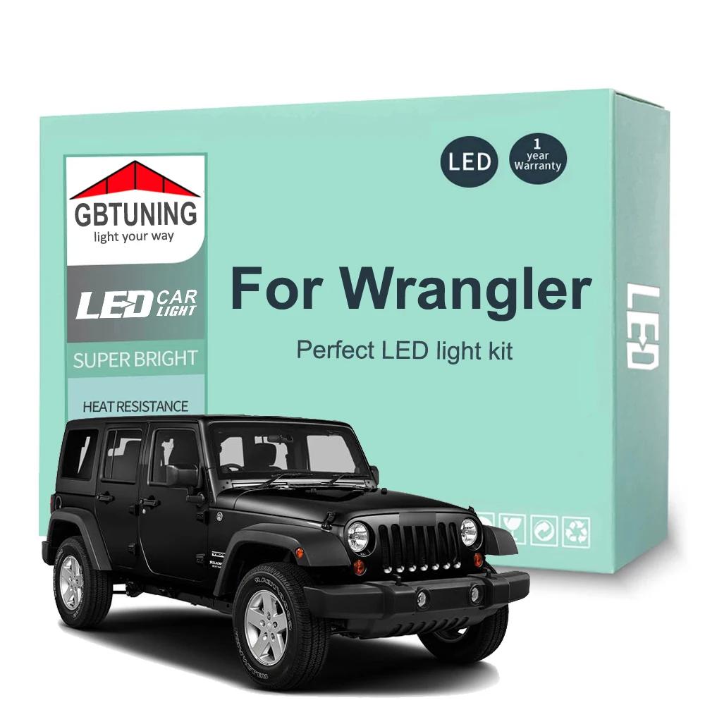 Kit d'ampoules intérieures LED pour Jeep Wrangler YJ TJ JK 1987-2013 2014 2015 2016 2017 2018, dôme 