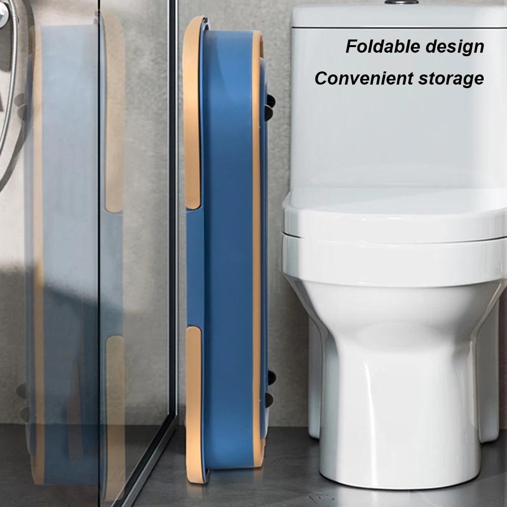 Vadrouille plate portable pliable avec poignée, seau à eau rectangulaire, seau à eau pliable, livres
