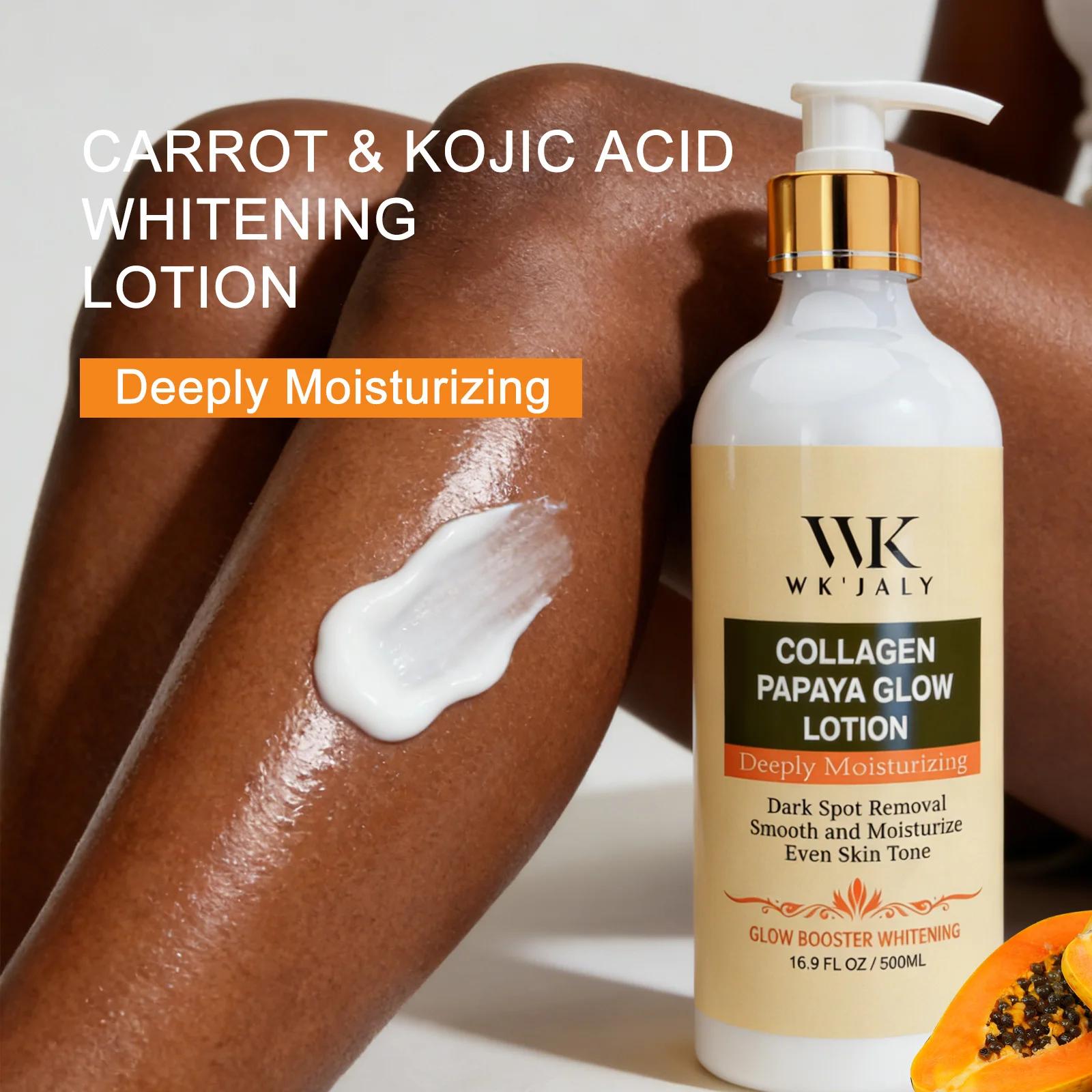 Kit de soin éclaircissant pour la peau WK JALY, avec lotion hydratante, sérum éclaircissant, formule