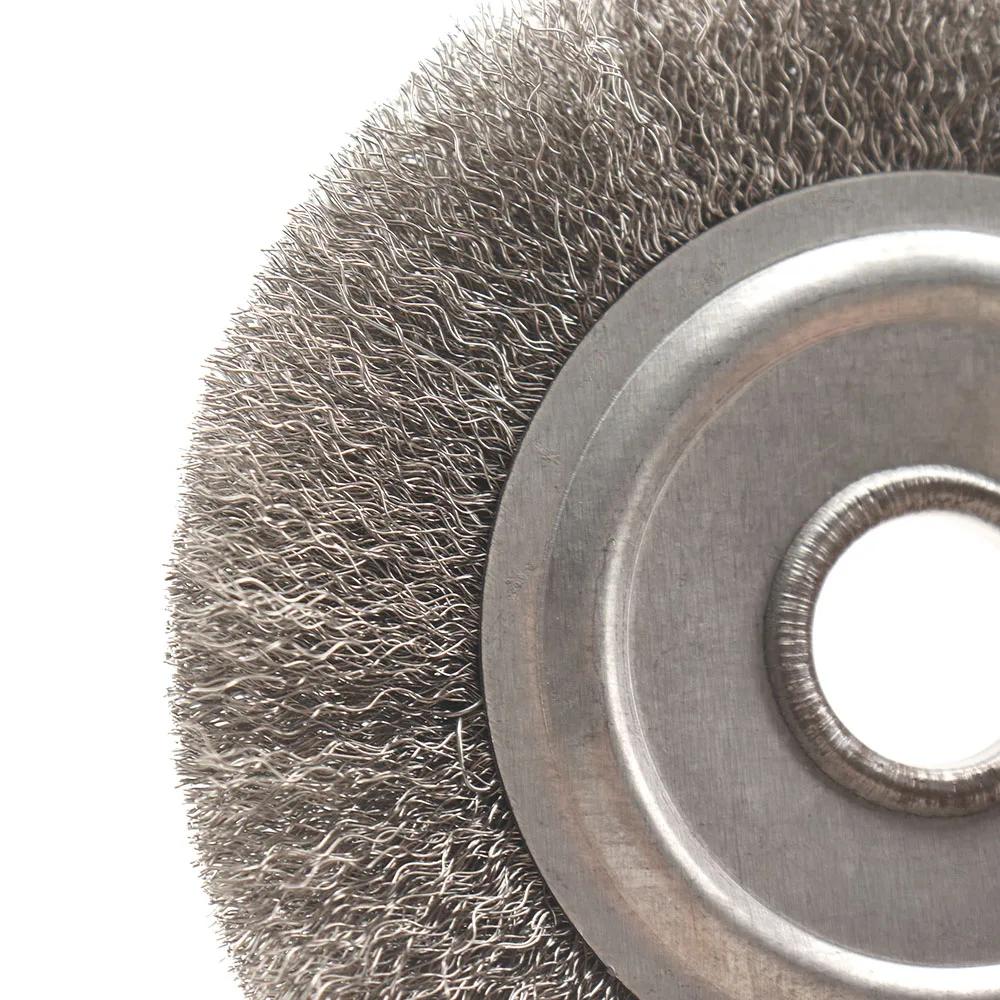 Brosses rondes en fil d'acier, 125mm, meuleuse, outils abrasifs pour l'élimination de la rouille du 