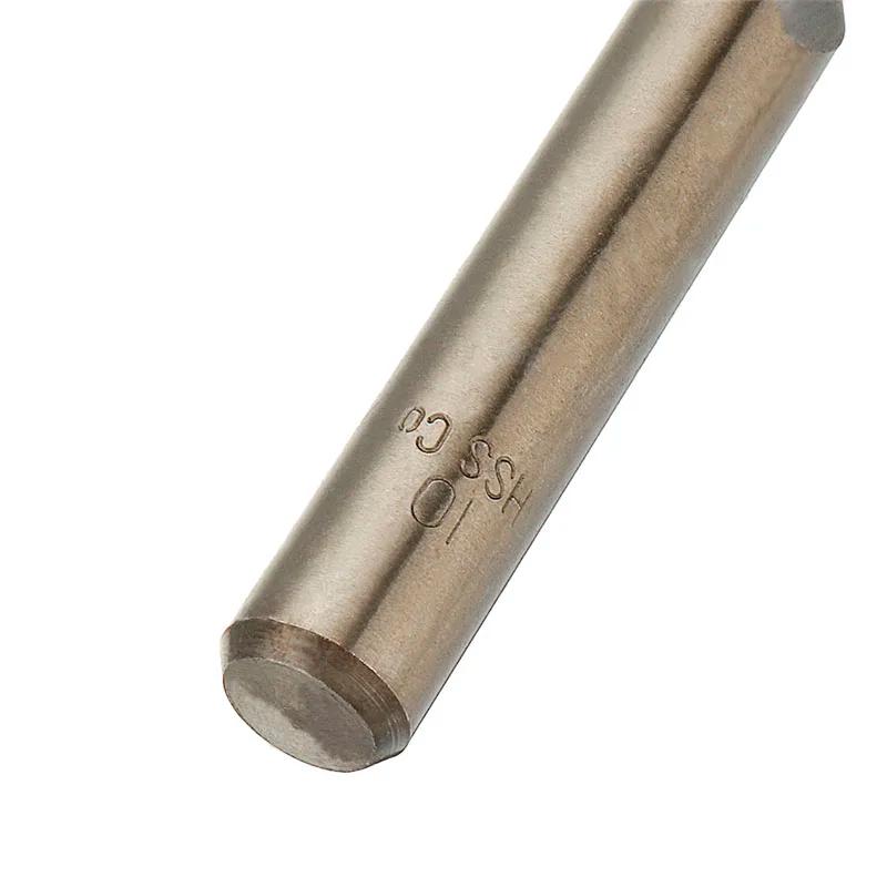 Jeu de forets hélicoïdaux en Cobalt M35 HSS-CO 5%, à tige droite métrique avec boîtier métallique po