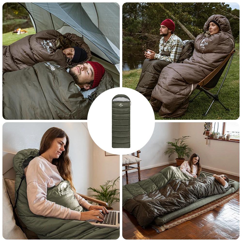 Natureifa-Sac de couchage ultraléger, enveloppe portable compacte, couette en coton, voyage en plein