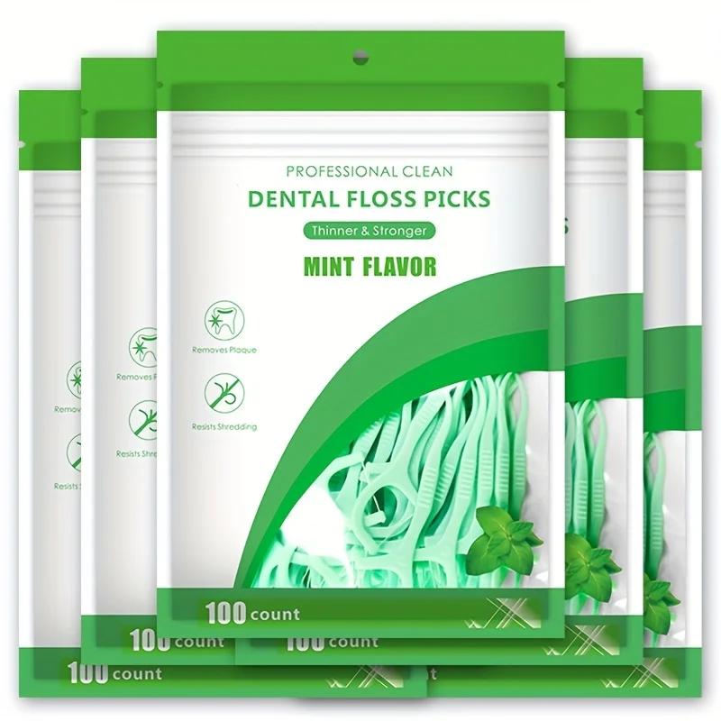 500/300/100 pièces cure-dents ultra-fin aromatisé à la menthe, bâtons de cure-dents haut de gamme sû