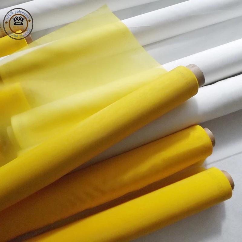 Mesh InjScreens Fabric, Polyester Screen Printing, Jaune, 120T, 300Mesh, 34um