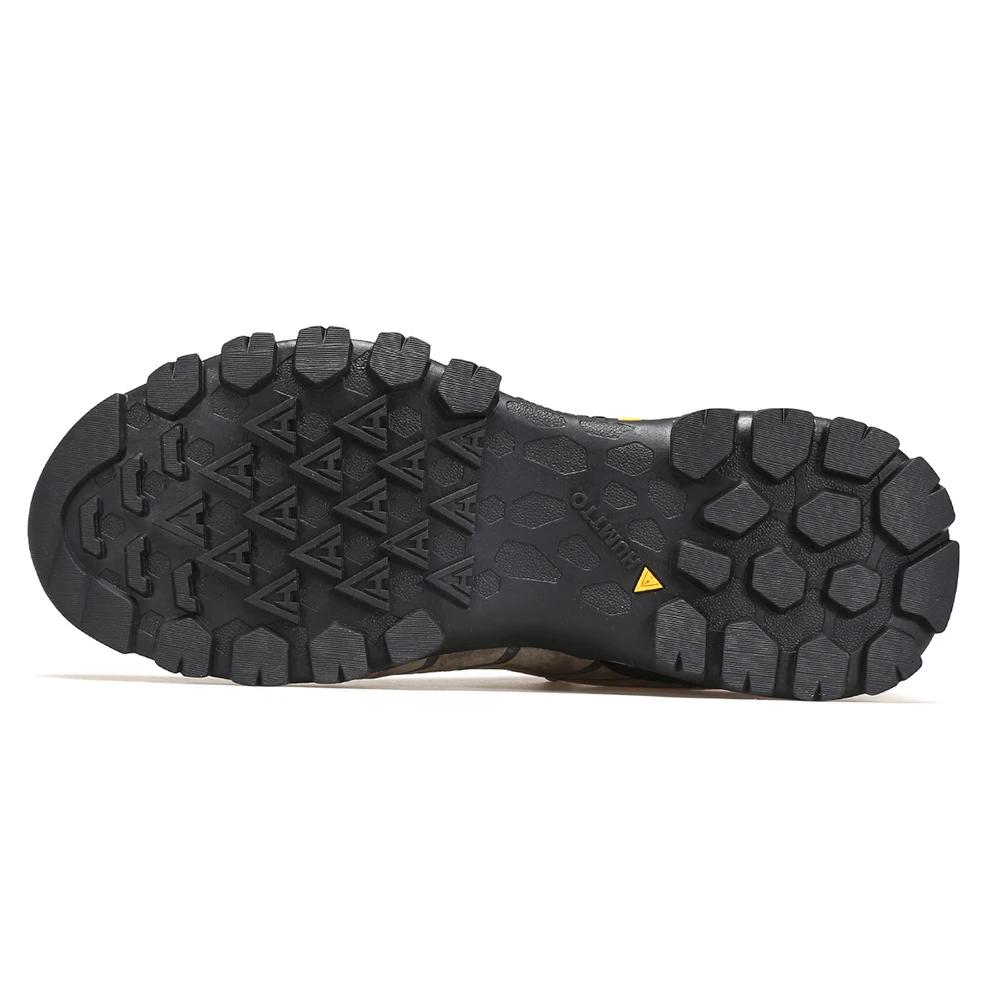 HUMTTO-Chaussures de randonnée en cuir véritable pour hommes, baskets d'escalade et de trekking, bot