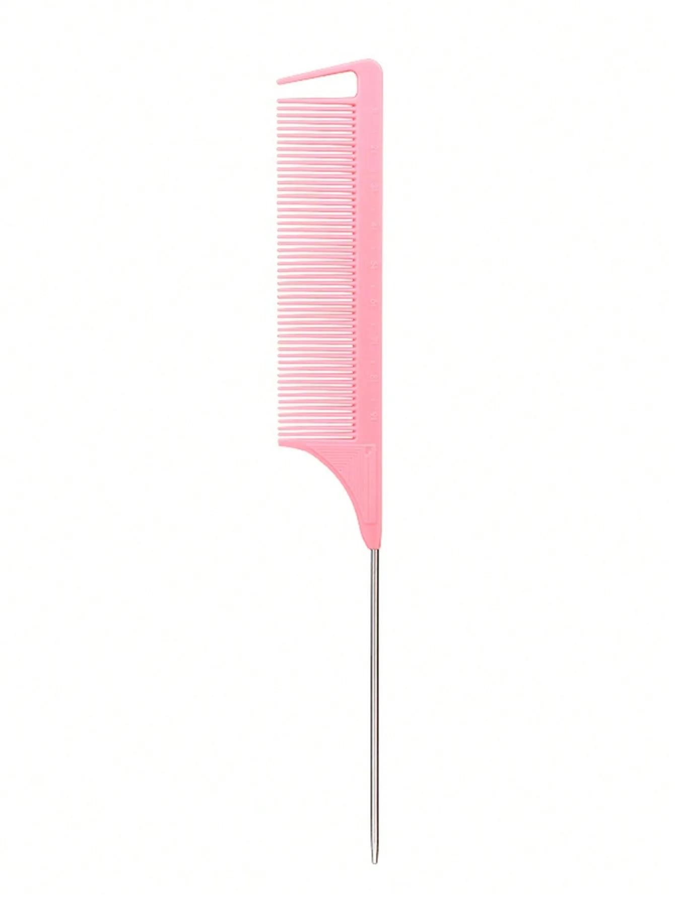 Peigne à cheveux professionnel à queue pointue en acier inoxydable, brosse à cheveux, outil de coiff