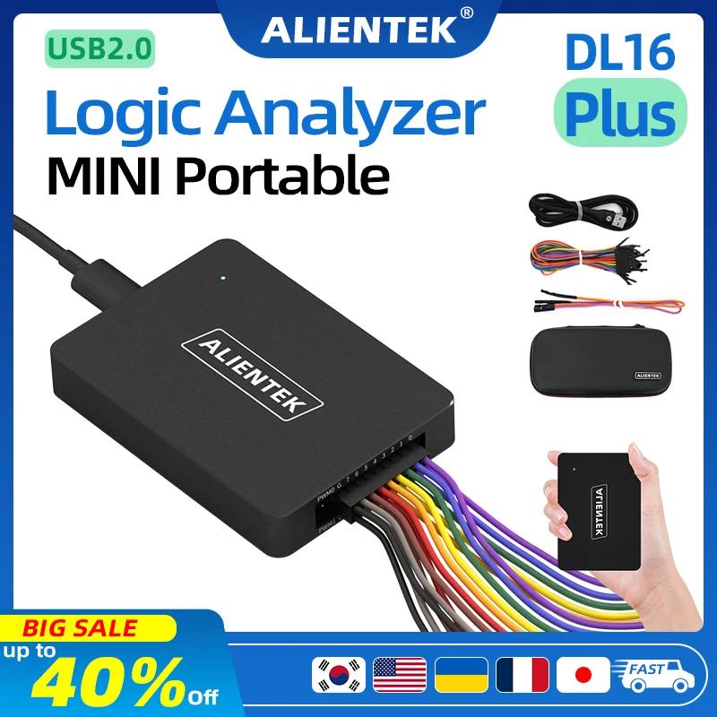 ALIENTEK analyseur logique DL16 250MHz taux d'échantillonnage maximum 16 canaux outils d'analyse log
