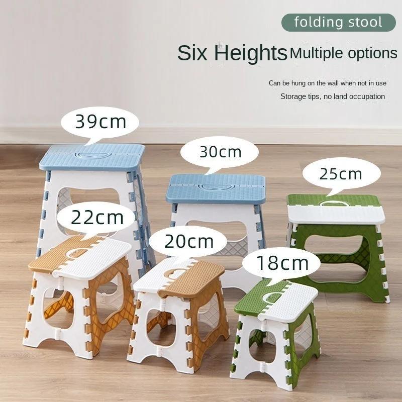 Tabouret pliant en plastique épais, Mini chaise d'extérieur Portable pour enfants et adultes, Train 