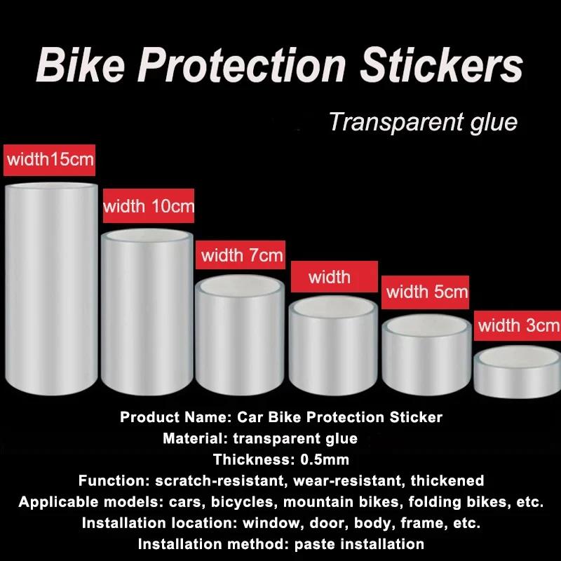 Autocollants de protection de porte de voiture, autocollants transparents de vélo, bande de protecti