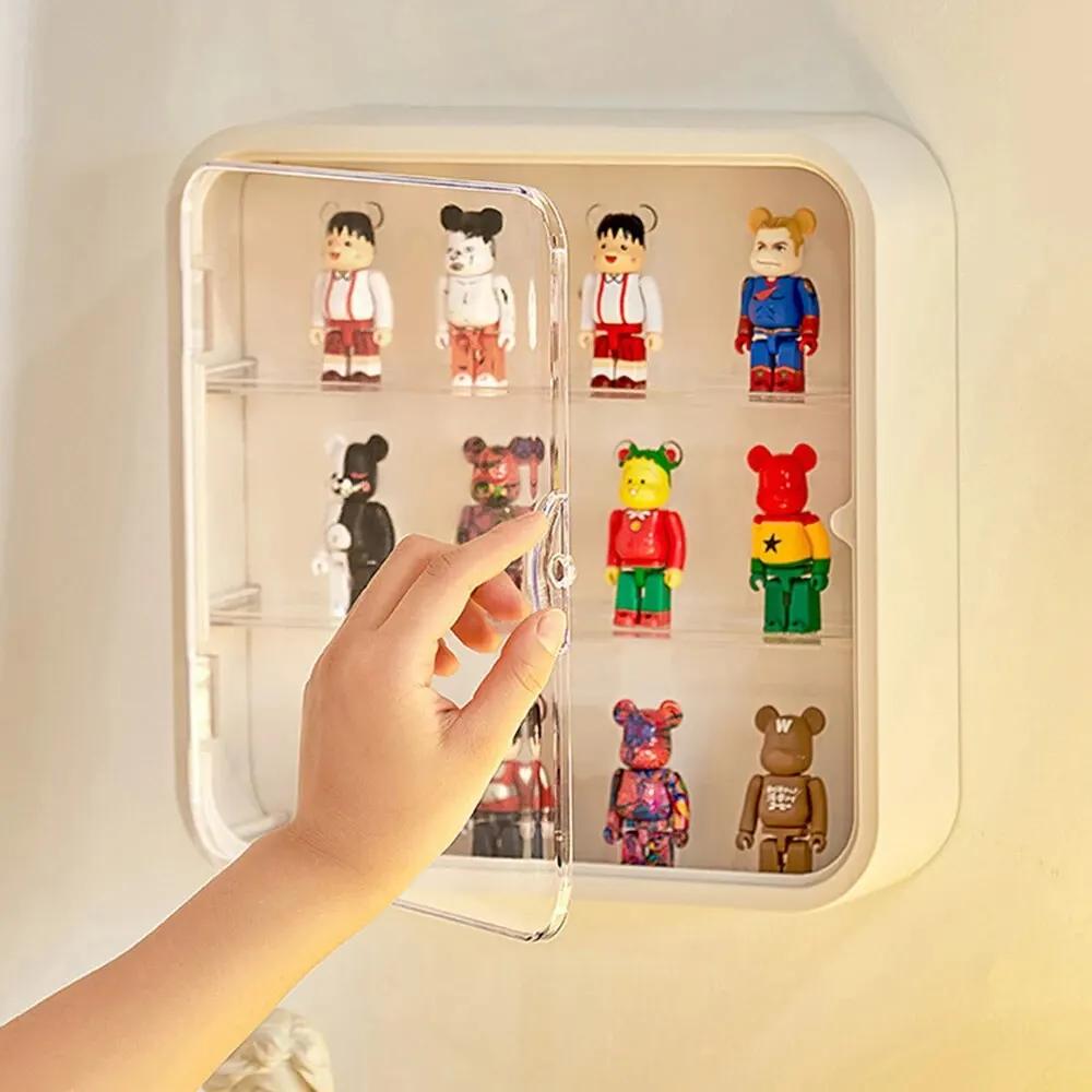 Boîte ennemi murale de stockage de beurre, vitrine de figurine d'aspiration magnétique T1, boîte enn