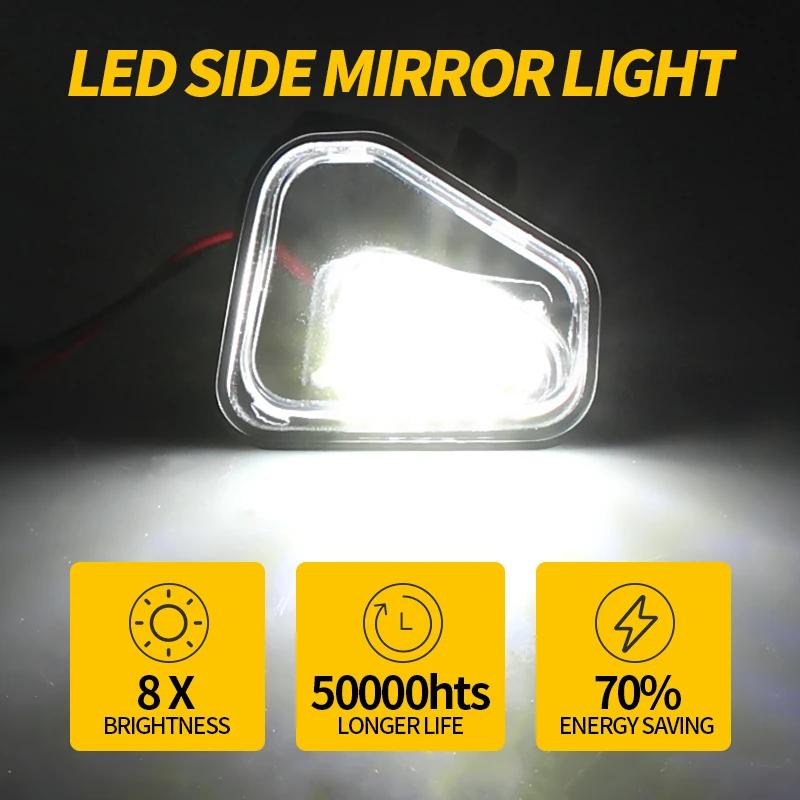 Lumières de flaque de rétroviseur latéral Canbus, 2 pièces, pour Volkswagen VW Passat B7 EOS CC Scir