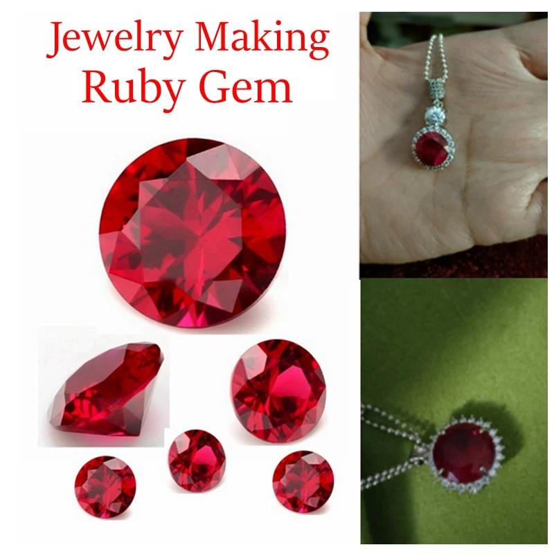 Rubis rouge naturel non chauffé, 10.50 Cts, 12.0mm, Sri-Lanka VVS, pierres précieuses amples pour la