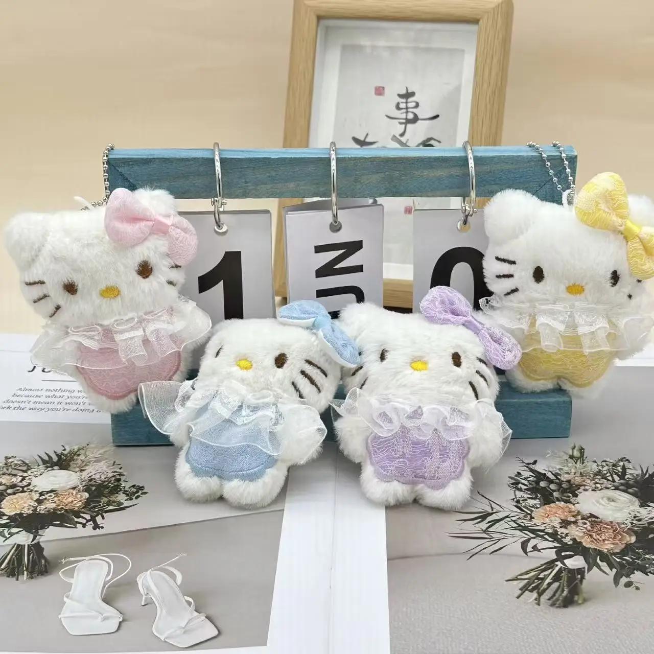 1/5 pièces Sanrio Hello Kitty jupe mignonne chat pendentif en peluche dessin animé chat étudiant sac