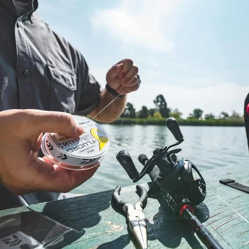 Ligne de pêche Leader en fluorocarbone DAIWAJ-FLUORO-longueur: 50M et 100M, taille: ligne Leader en 