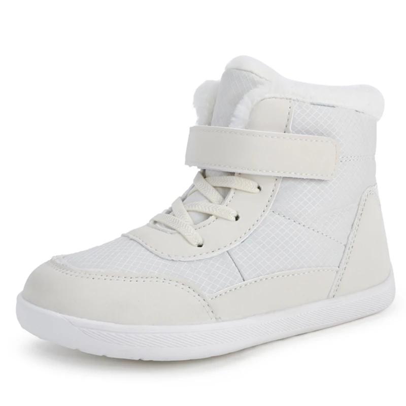 Bottes de neige enfants pieds nus bout large 2024 - Confort hiver garçons filles