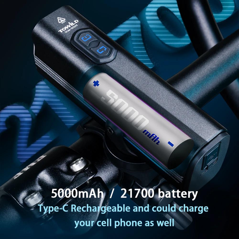 TOWILD DLite 1800LM lumières de vélo mise au point/interrupteur de faisceau d'inondation lumière de