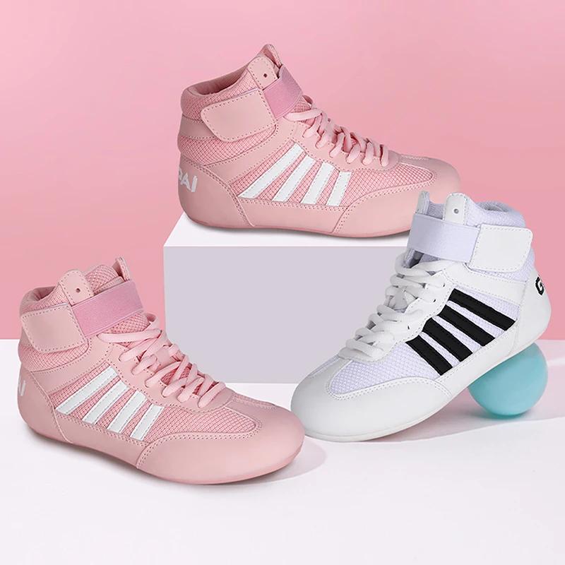 Chaussures de lutte, chaussures de boxe, semelle extérieure en caoutchouc respirante pour hommes, fe