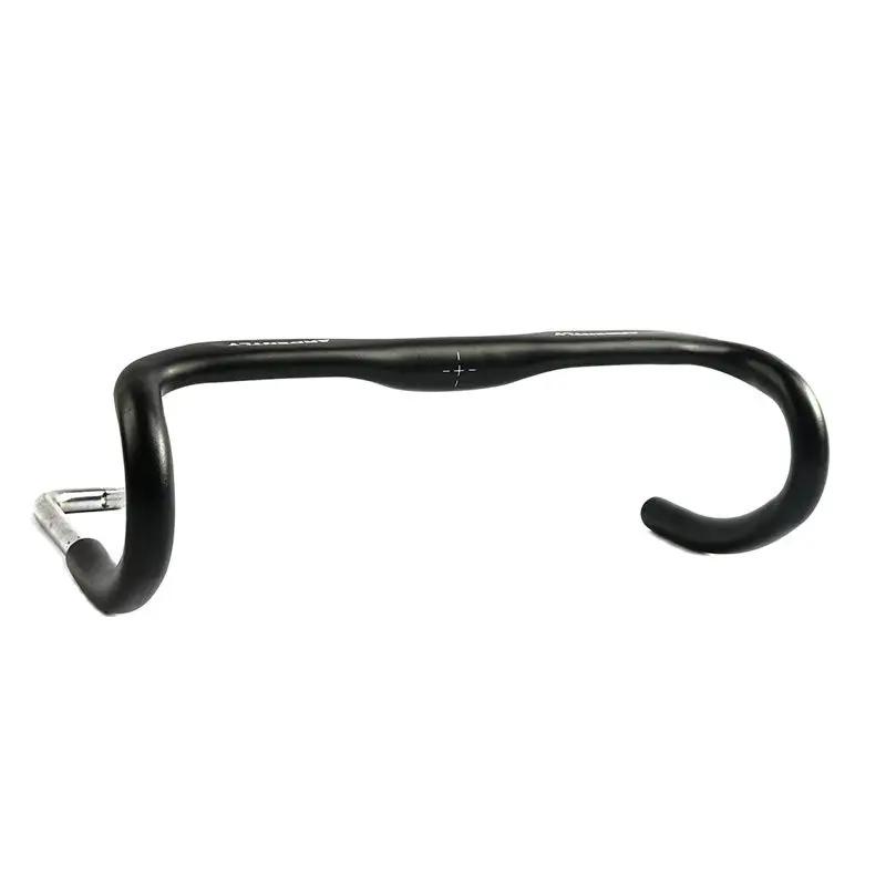 Guidon de vélo de route en aluminium à pignon fixe, barre de direction de vélo de course 31.8/380mm,