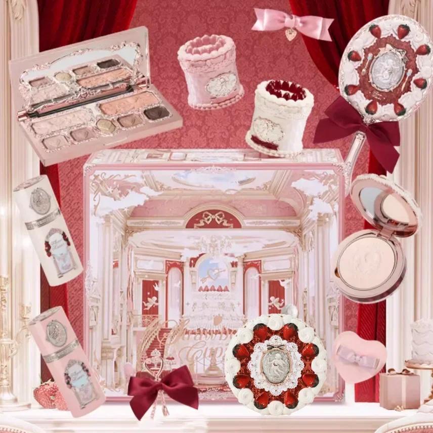 Collection Flower KnowStrawberry Cupid Box - Coffret de maquillage - Palette complète - Poudre press