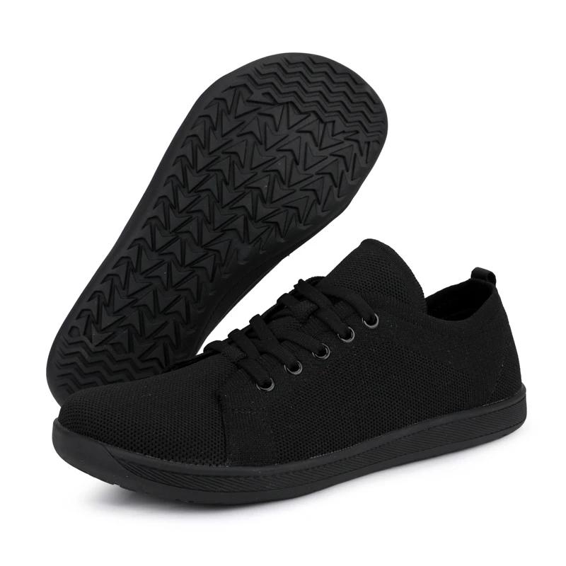 Chaussures pieds nus à bout large pour hommes et femmes, baskets de marche minimalistes |   Semelle 