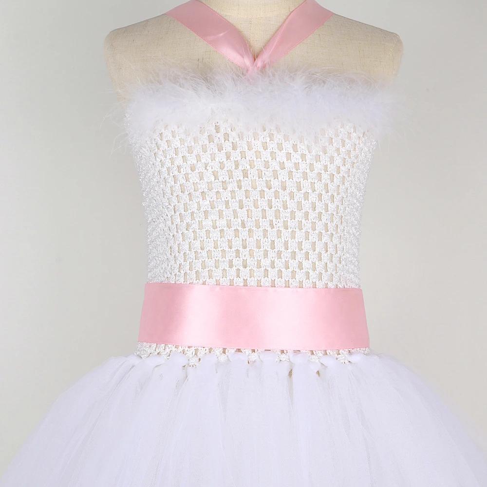 Costumes de lapin blanc pour bébés filles, robe fantaisie de vacances de pâques, tenue d'halloween p