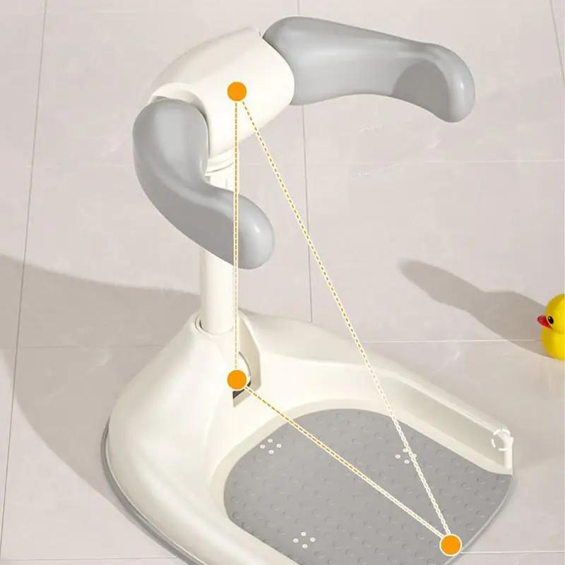Support de douche pour bébé, antidérapant, dispositif de bain pliable, siège de lavage pour baignoir