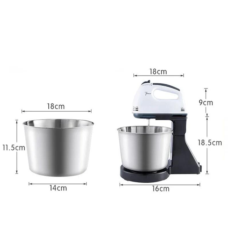 Mélangeur électrique sur socle 110V/220V, mélangeur alimentaire de cuisine, fouet à œufs de bureau, 