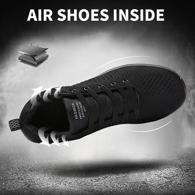 Hommes chaussures de course respirant léger confortable hommes chaussures décontractées Tenis en ple