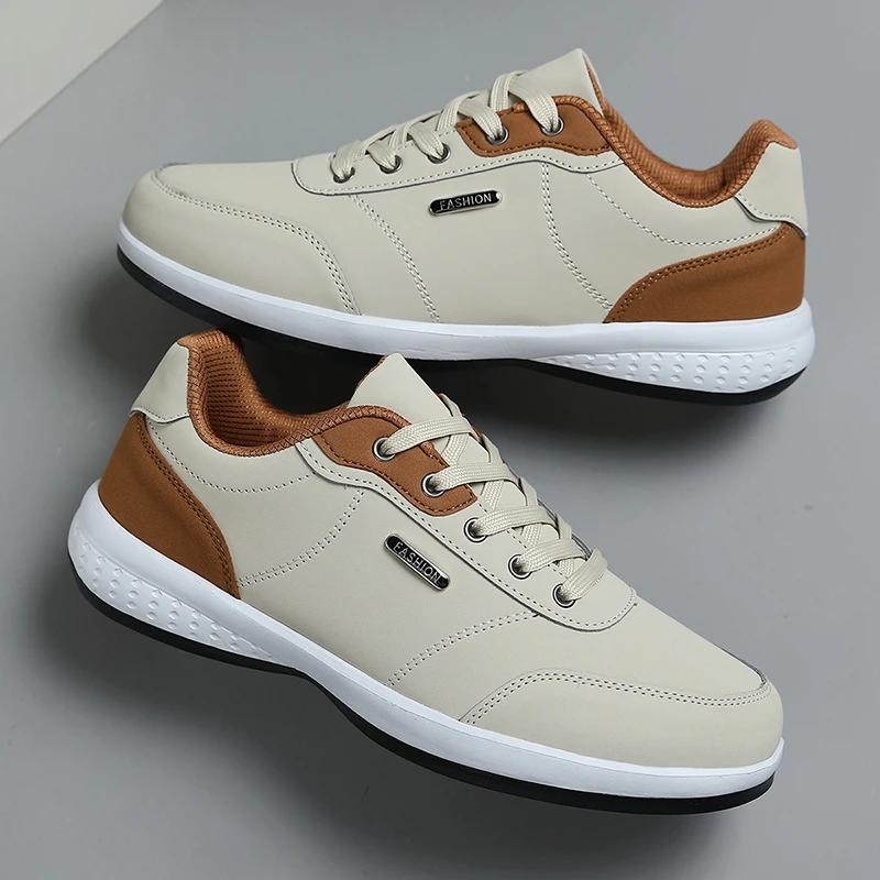 Chaussures de marche imperméables quatre saisons pour hommes, chaussures de sport décontractées en c