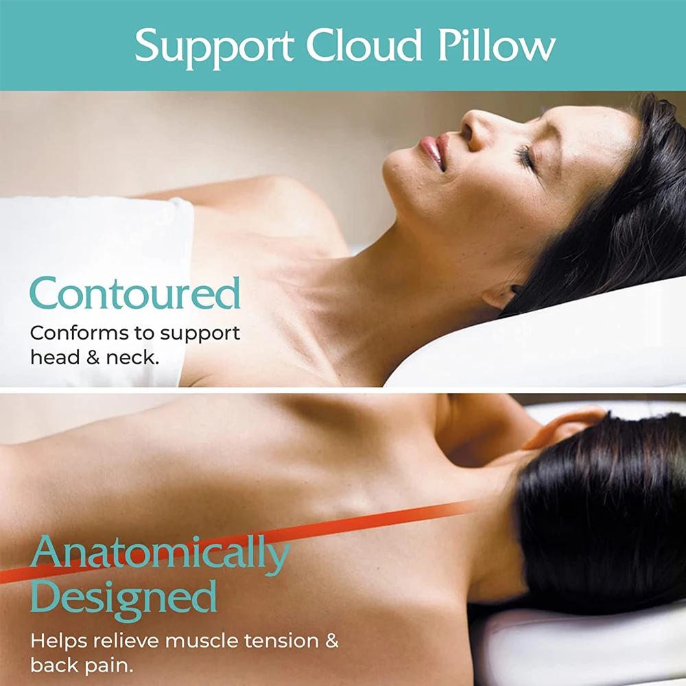 Oreiller de sommeil rond en mousse à mémoire de forme, oreiller orthopédique doux pour le cou, libér
