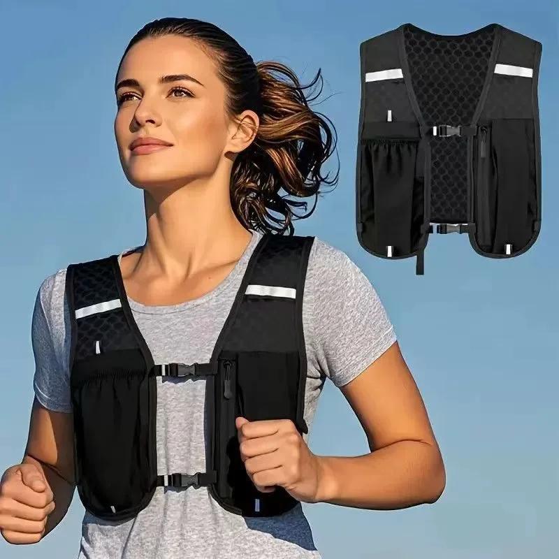 Ventes d'usine course hydratation gilet sac à dos pour randonnée cyclisme Marathon léger eau poitrin