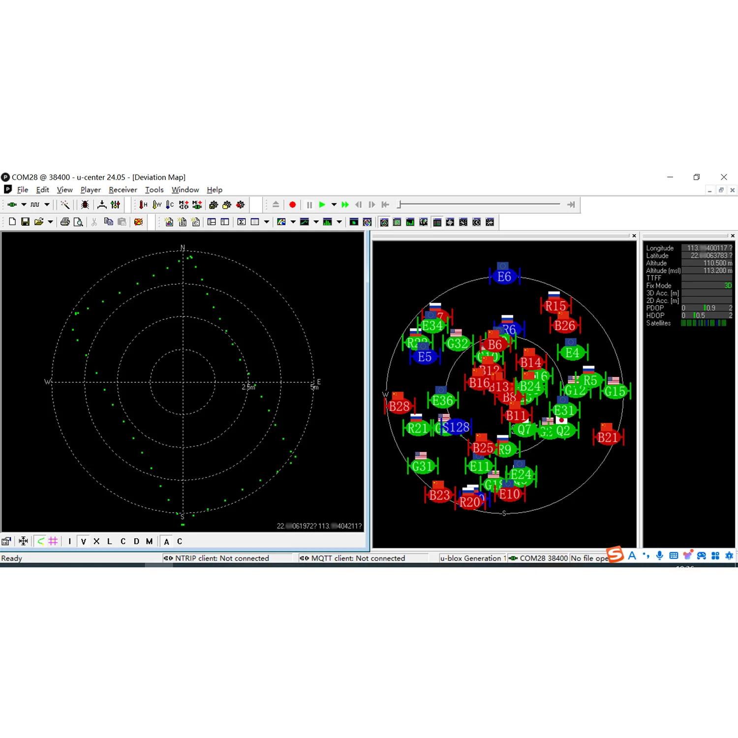 Module GPS GNSS Quescan G10A-F30 M10 équipé de la prise en charge UBX-M10050-KB GPS + GLONASS + Gali
