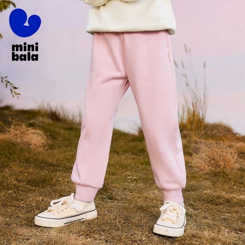 Mini Bala enfants pantalons printemps automne nouveau épais doublé polaire pantalons de survêtement 