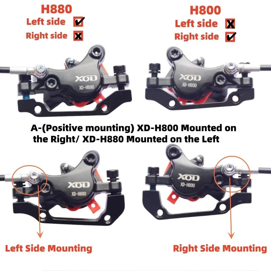 Le scooter électrique de bicyclette de XOD freine XD-H800 / XD-H880 1350MM 2000MM imperméabilisent l