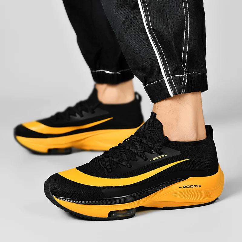 Chaussures de course respirantes pour hommes, baskets de Jogging en plein air, d'entraînement, de lu