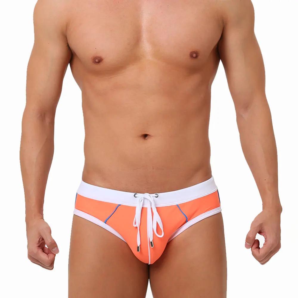 UXH marque maillots de bain pour hommes avec push-up bleu troncs Boxer hi-q Sexy hommes respirant ma