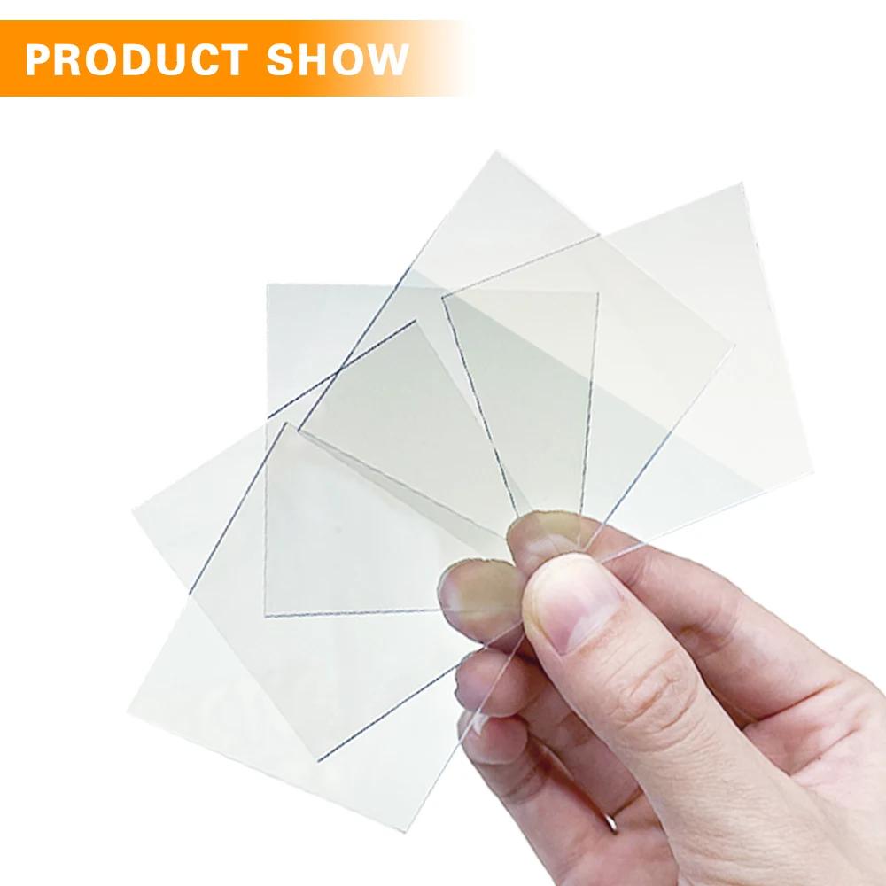 Verre conducteur Transparent de laboratoire, 50x50x1.1mm, 10 ohm/sq, 10 pièces, oxyde d'étain d'indi