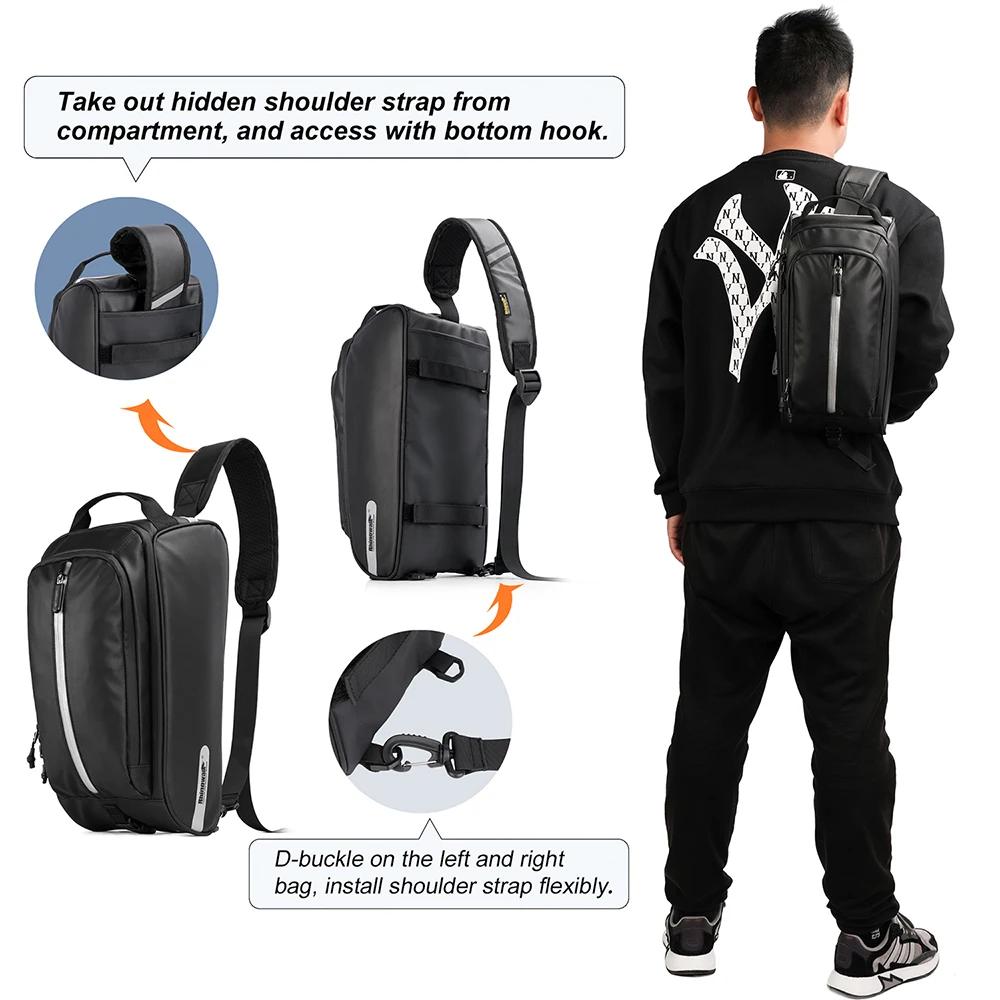 Rhinowalk – sac de vélo étanche 12l, sacoche de coffre de vélo, sac de voyage de grande capacité, po