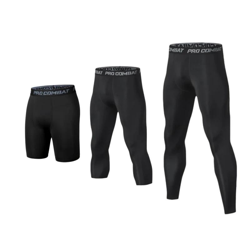 Cool Dry Leggings sport couche de base collants de course athlétique entraînement actif Shorts homme