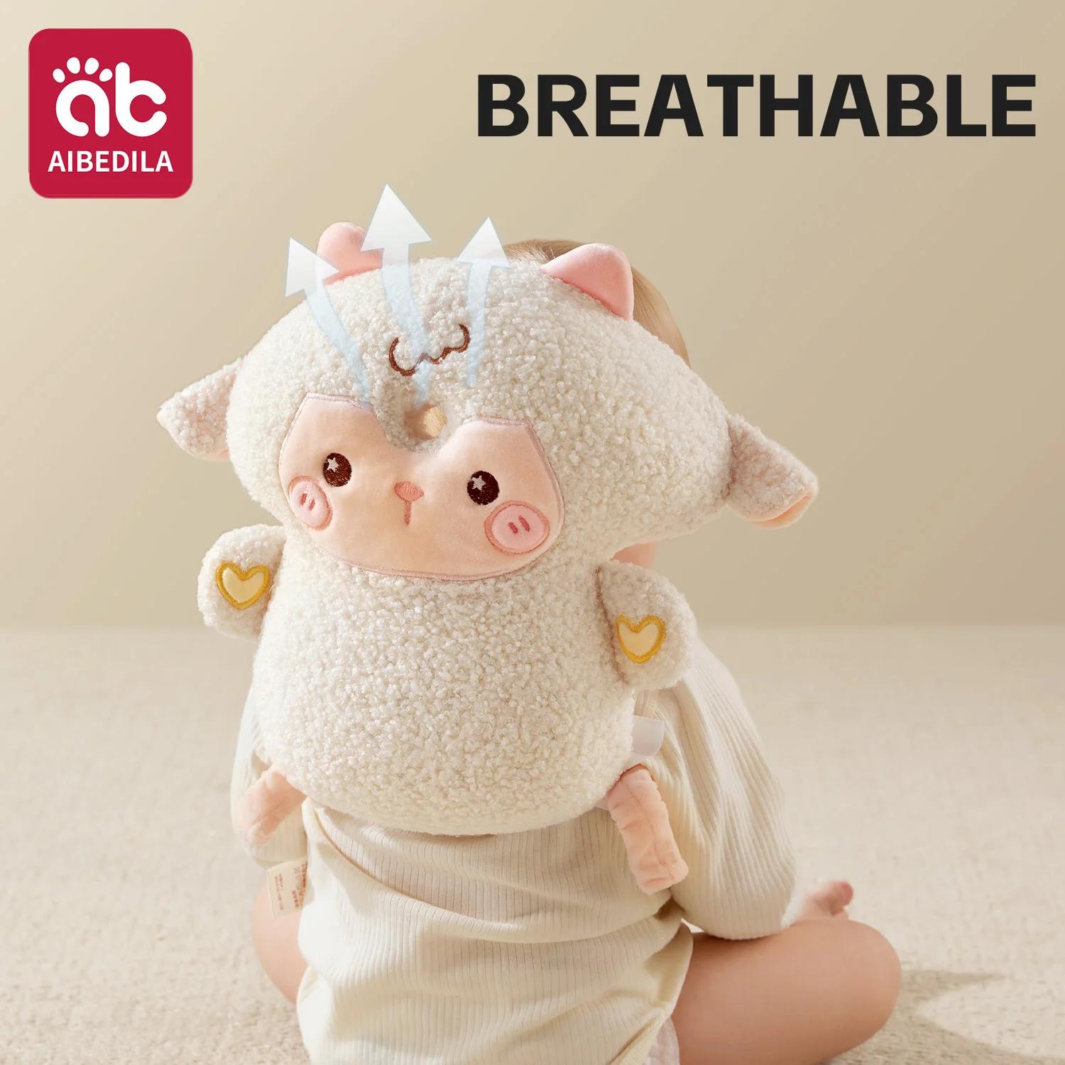 AIBEDILA Coussin de protection anti-chute 3 faces pour bébé, motif animal mignon, pour la tête et le