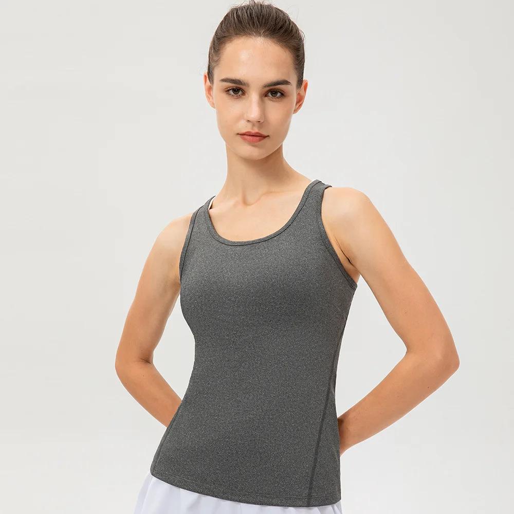 Femmes Sport décontracté Yoga gilet séchage rapide Sport course T-shirt entraînement Yoga T-Shirt co