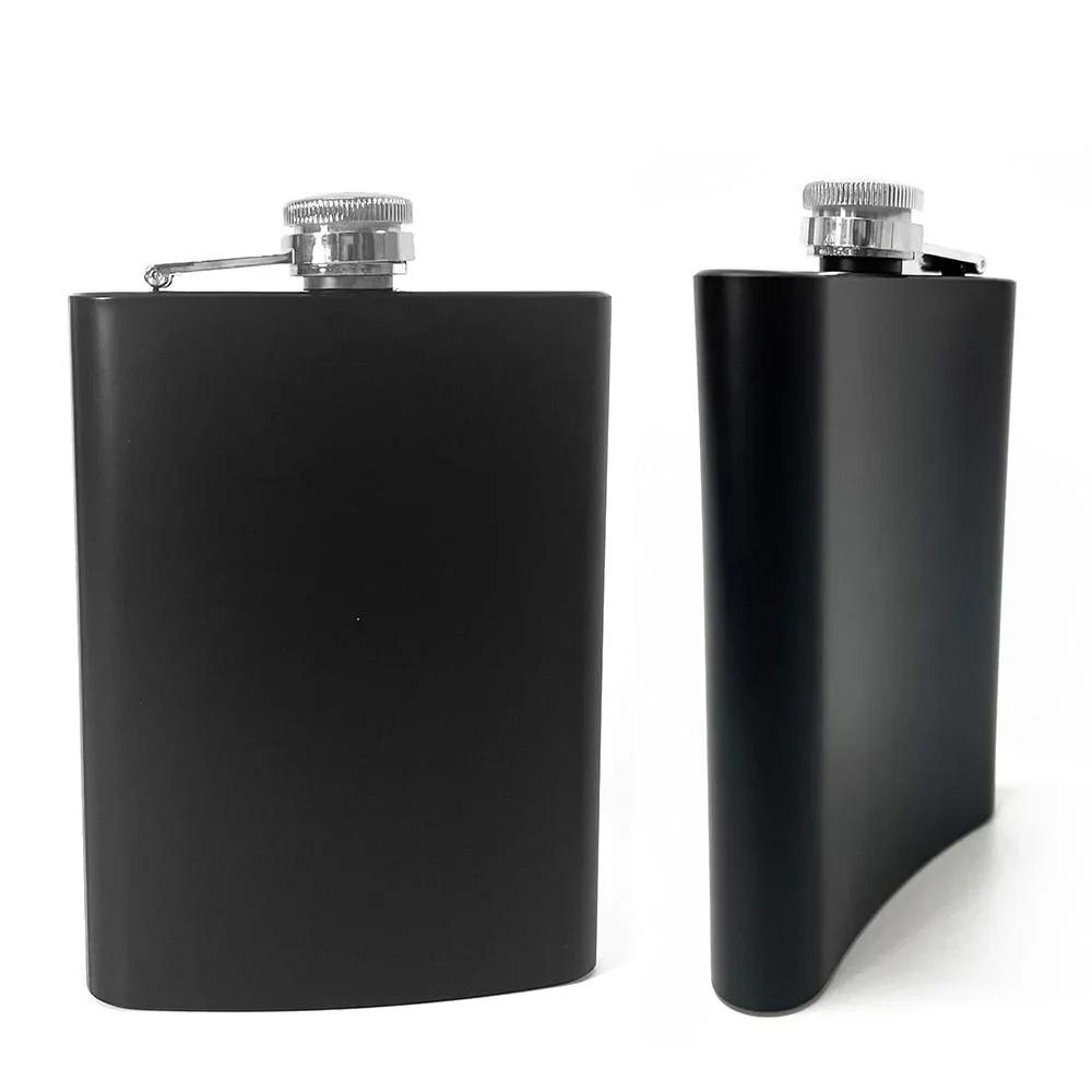 Flacon de hanche Portable en acier inoxydable de 8oz, 1 pièce, Flagon, Pot à whisky, vin, couvercle 
