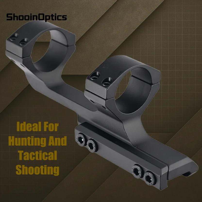 Support de lunette de visée Shooin Optics 30 mm, monobloc, cantilever, avec rail Picatinny de 20 mm,