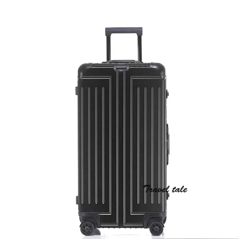 Carrylove 26 "28" 30 pouces grand chariot en aluminium valise coffre métallique grand sac à bagages 