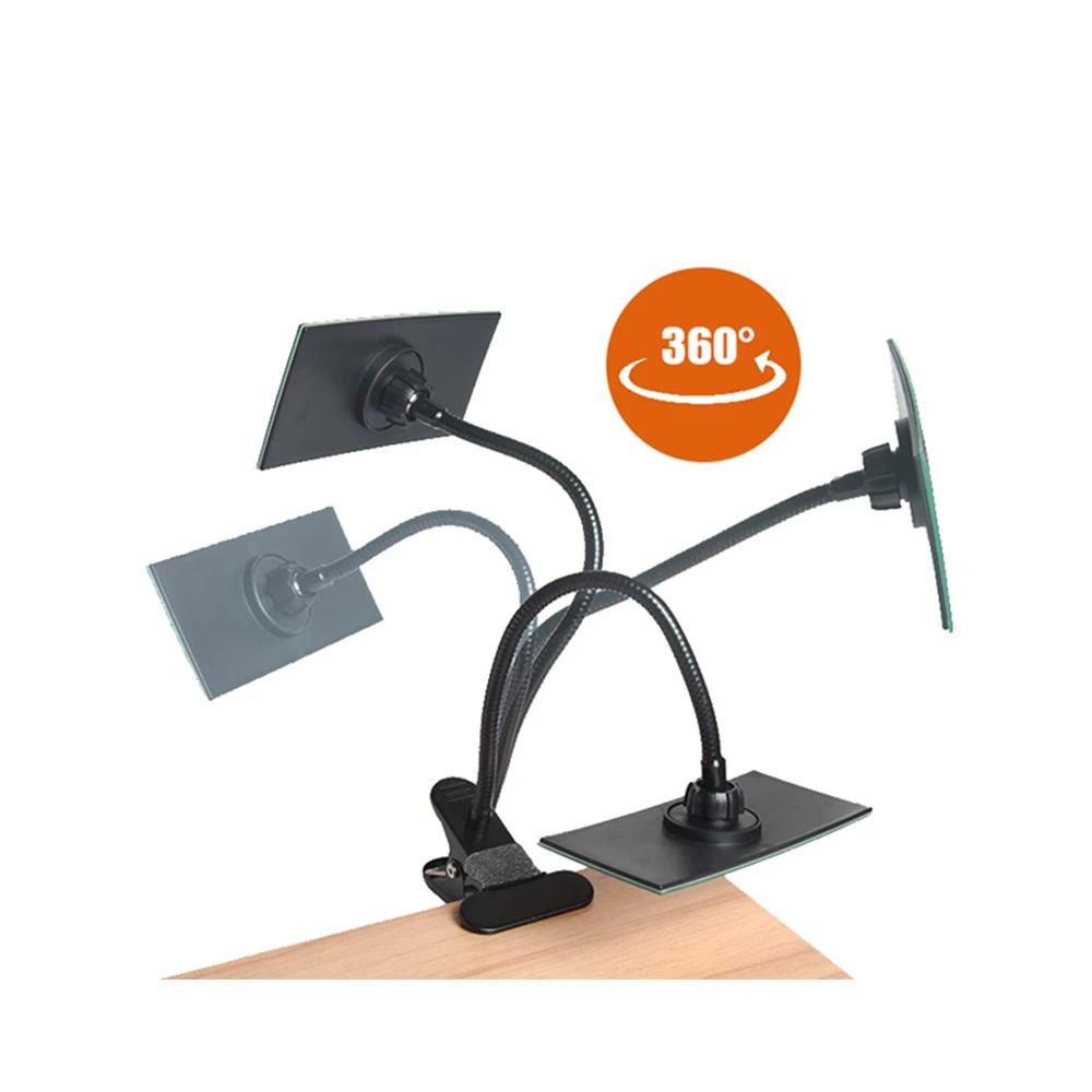 Flexible 360 ° Miroir à clipser réglable | Miroir à pince col de cygne en acrylique HD pour salo