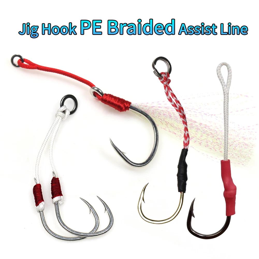 Elllv 100 mètres/bobine PE tressé ligne d'assistance pour la pêche en eau salée gabarits crochet pêc